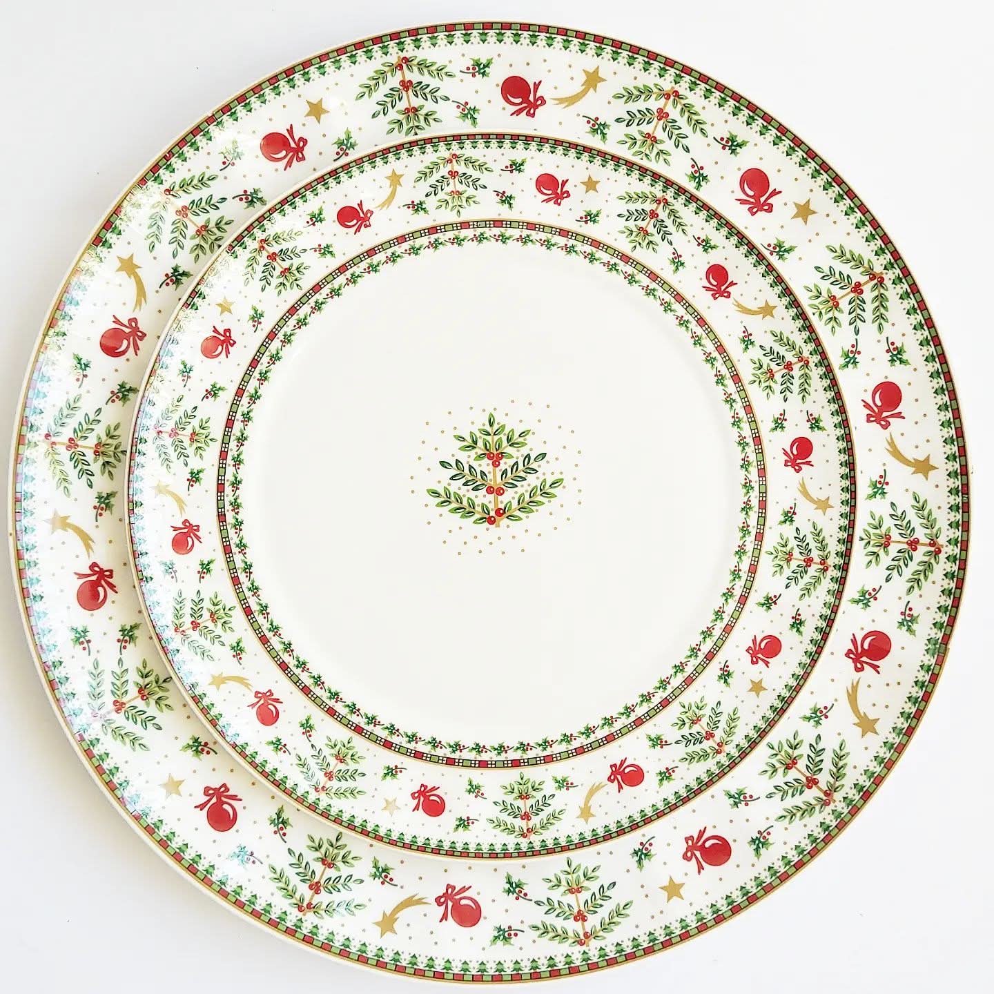2-Piece Christmas Porcelain Set