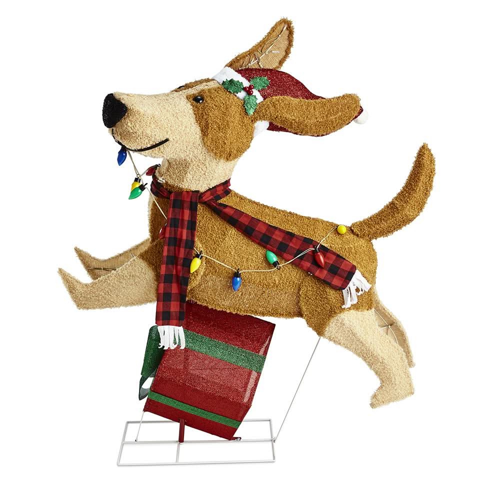 Joyful Jumping Christmas Puppy with 144 Colourful LEDs