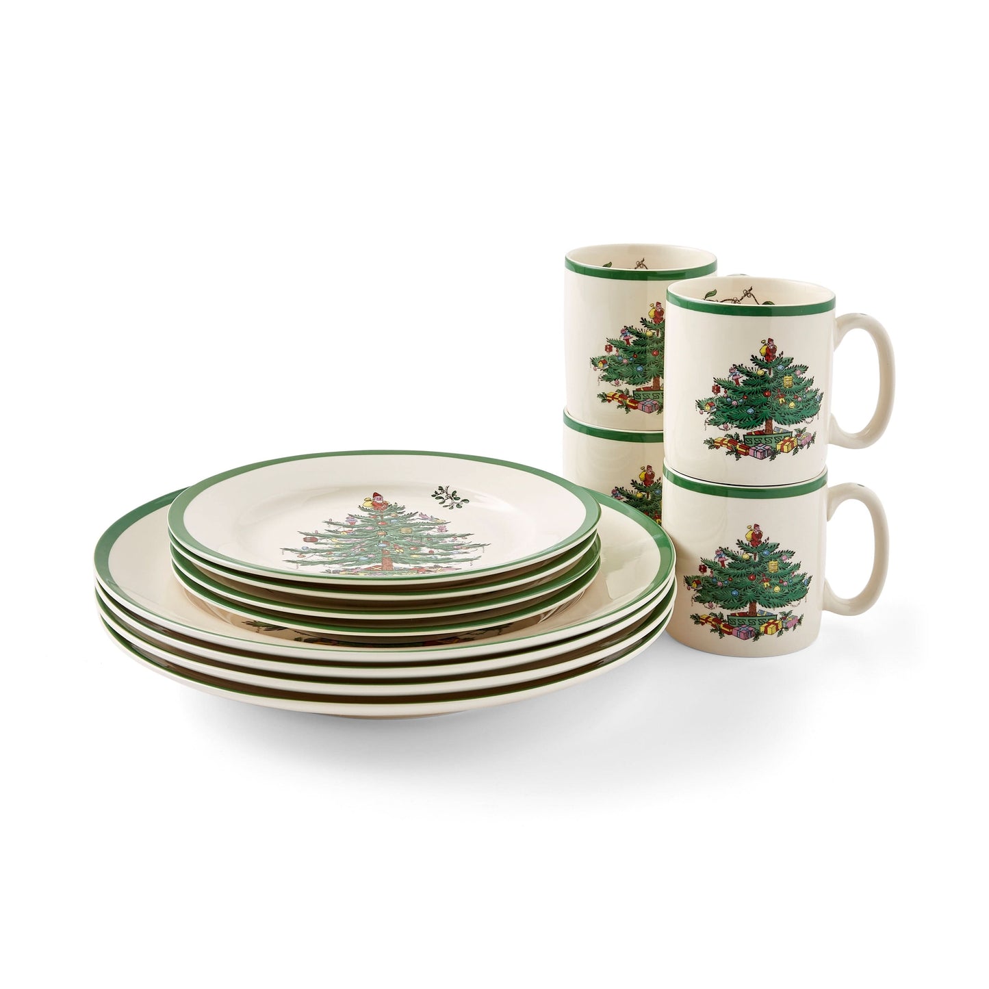 Christmas-Themed Dinner Set – 12 Pieces