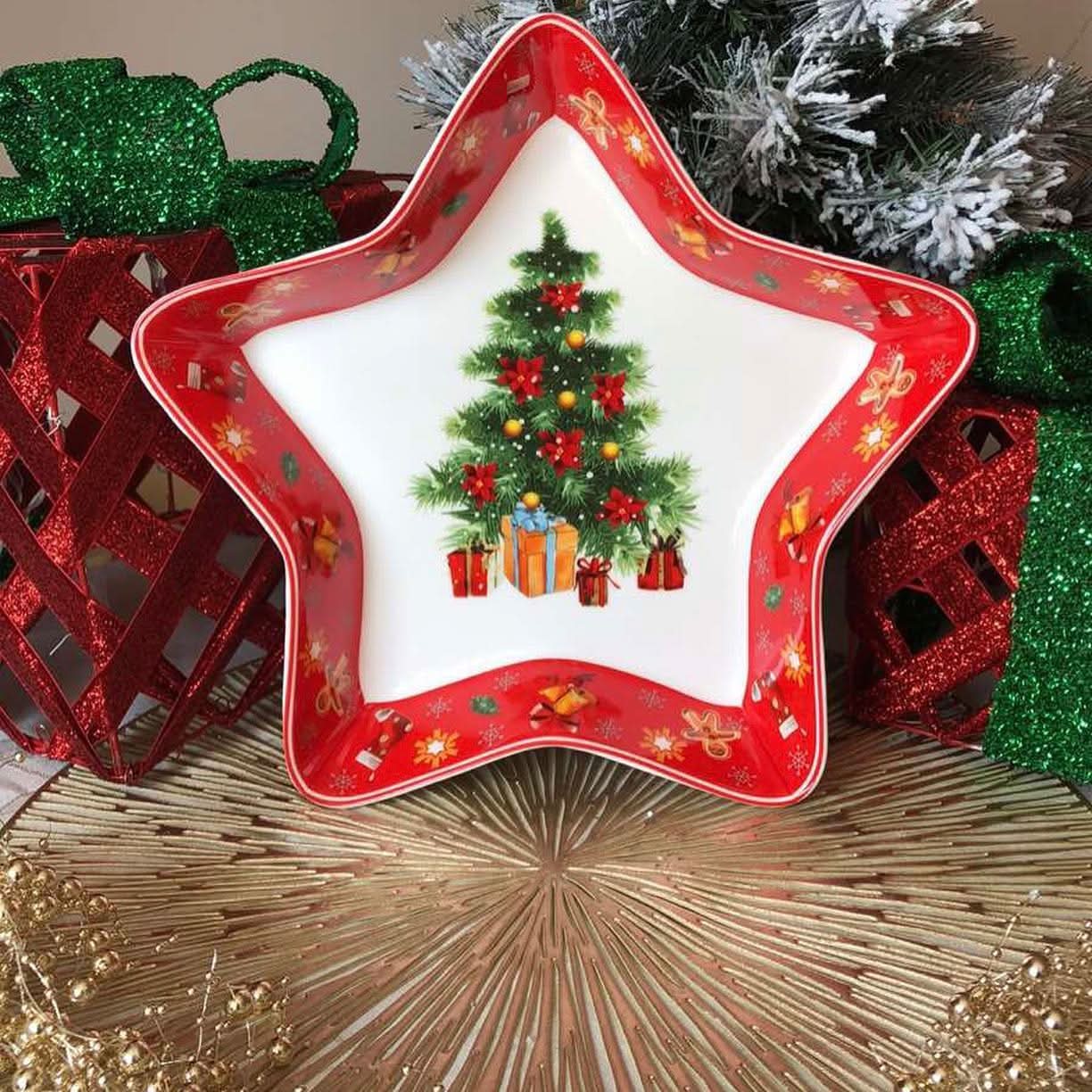 27-Piece Premium Christmas Dinnerware Set