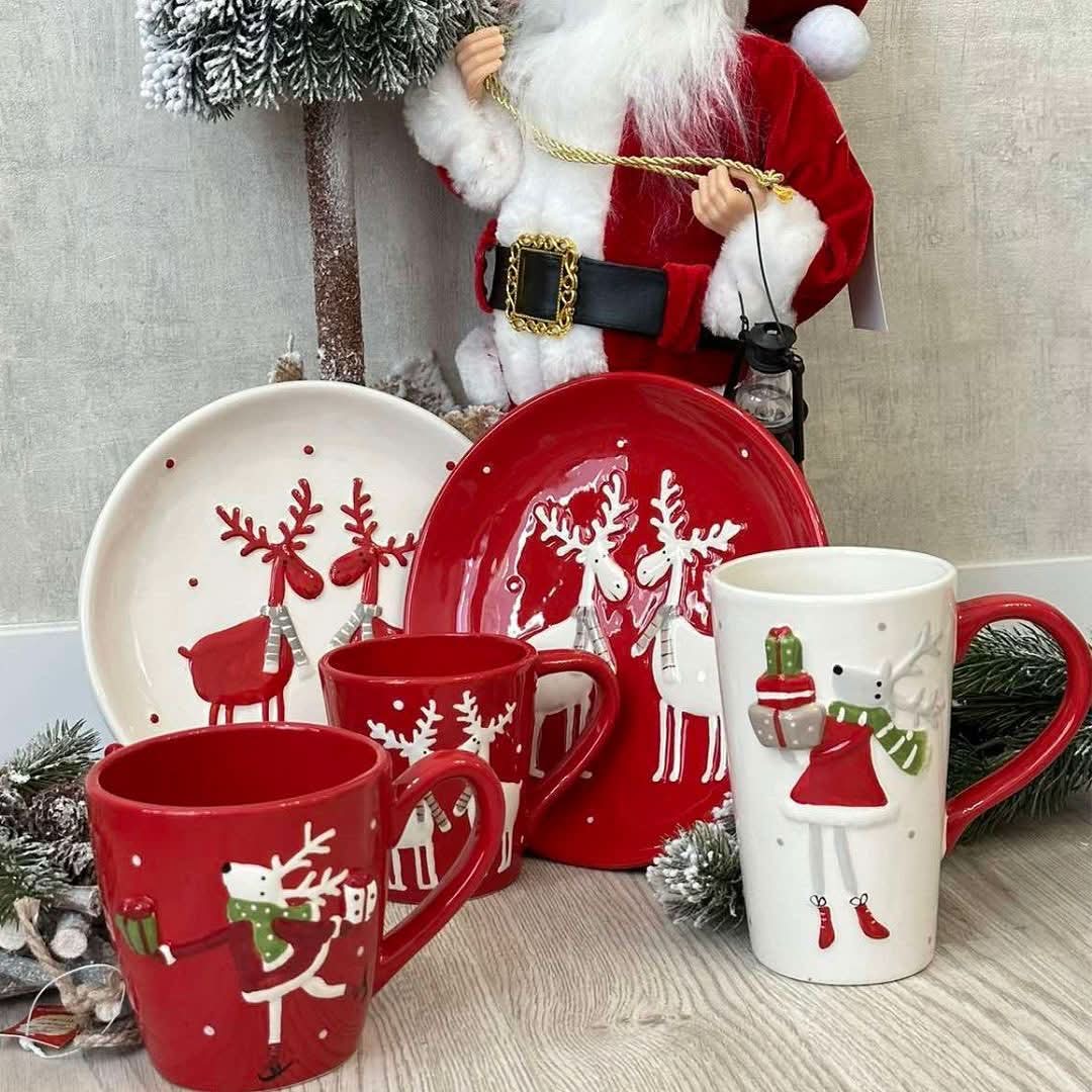 5-Piece Christmas Porcelain Set