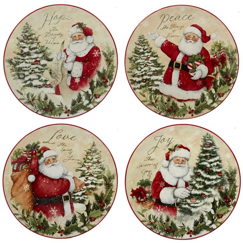 Holiday Wishes Christmas Dinnerware Set – 16 Pieces