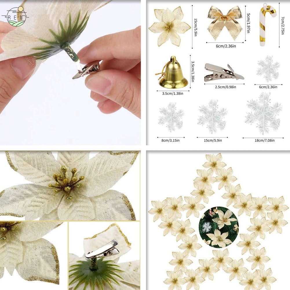 Christmas Tree Decoration Set – 120 Pieces