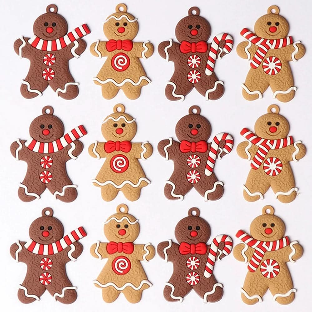 Christmas Tree Decorations – 25pcs Gingerbread Man Ornaments