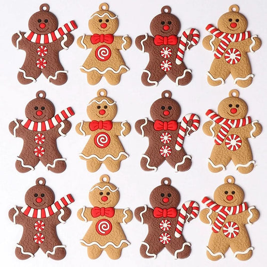 Christmas Tree Decorations – 25pcs Gingerbread Man Ornaments