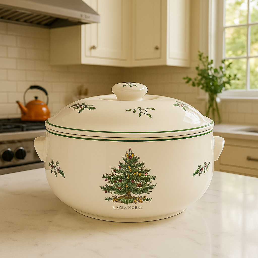 Christmas-Themed Casserole Dish – 1 Piece