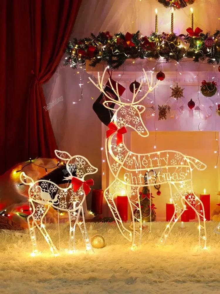 Illuminated Christmas Reindeer – Set of 3 (Dual Voltage)