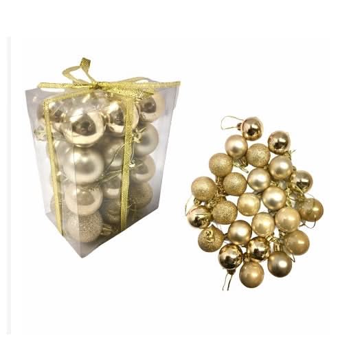 Christmas Baubles Set – 48 Pieces | 4CM
