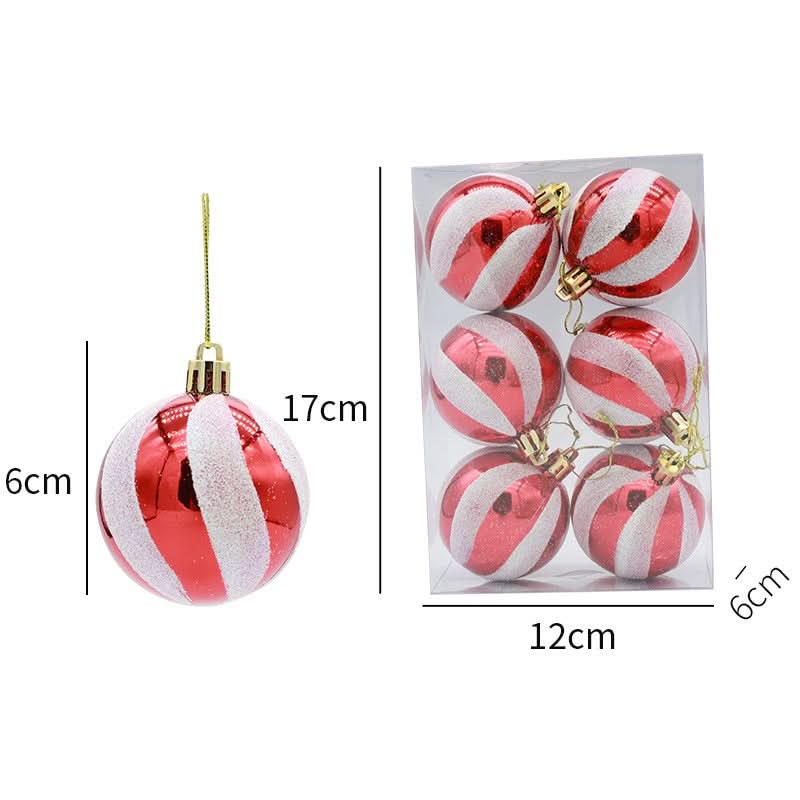 Christmas Tree Baubles Set – 6 Pieces