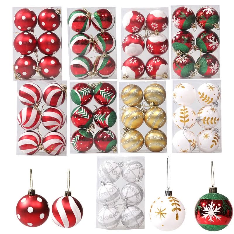 Christmas Tree Baubles Set – 6 Pieces