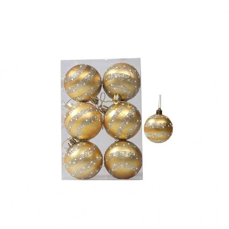 Christmas Tree Baubles Set – 6 Pieces