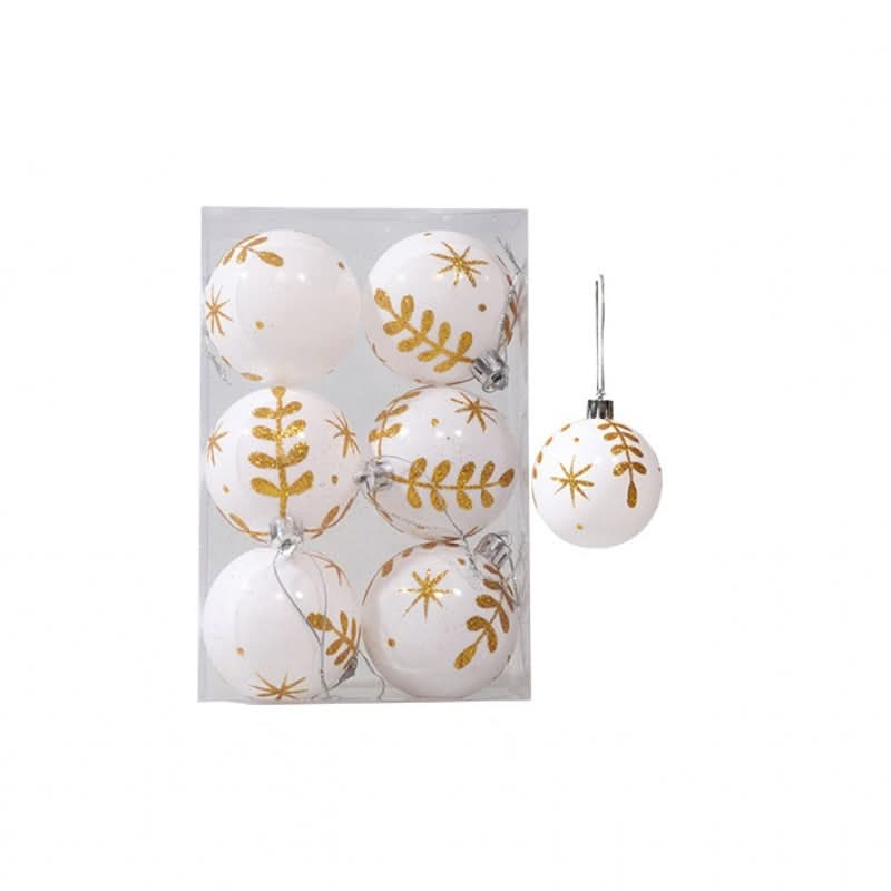 Christmas Tree Baubles Set – 6 Pieces