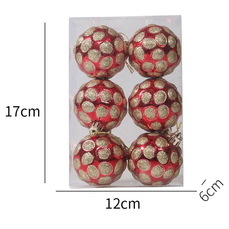 Christmas Tree Baubles Set – 6 Pieces