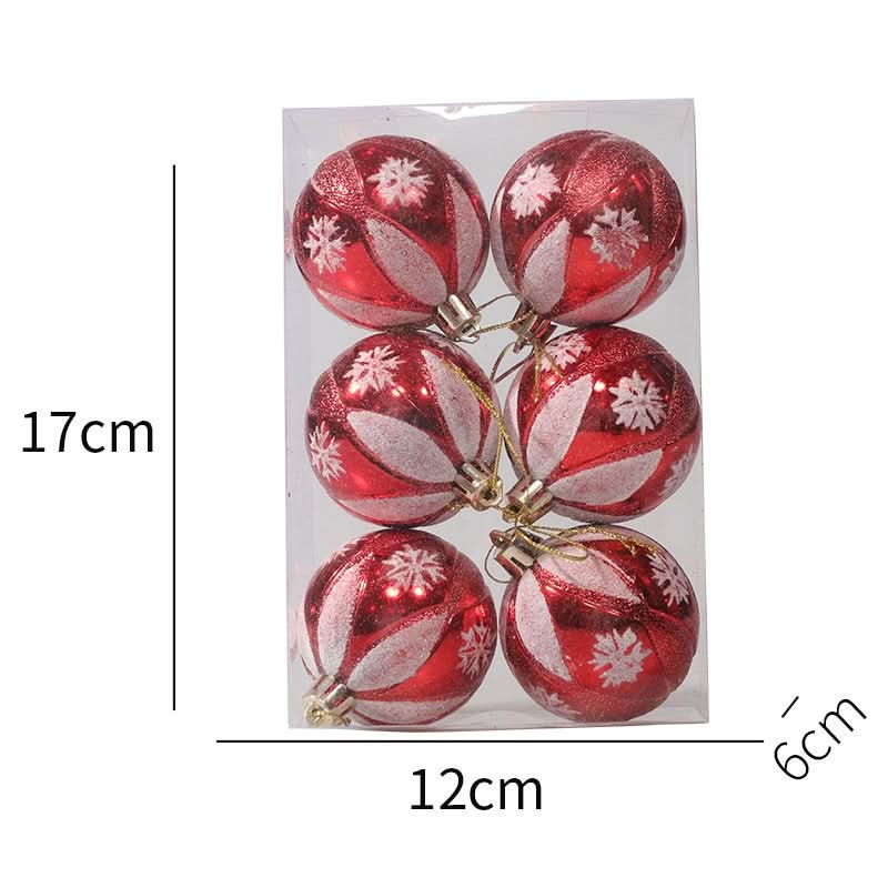 Christmas Tree Baubles Set – 6 Pieces