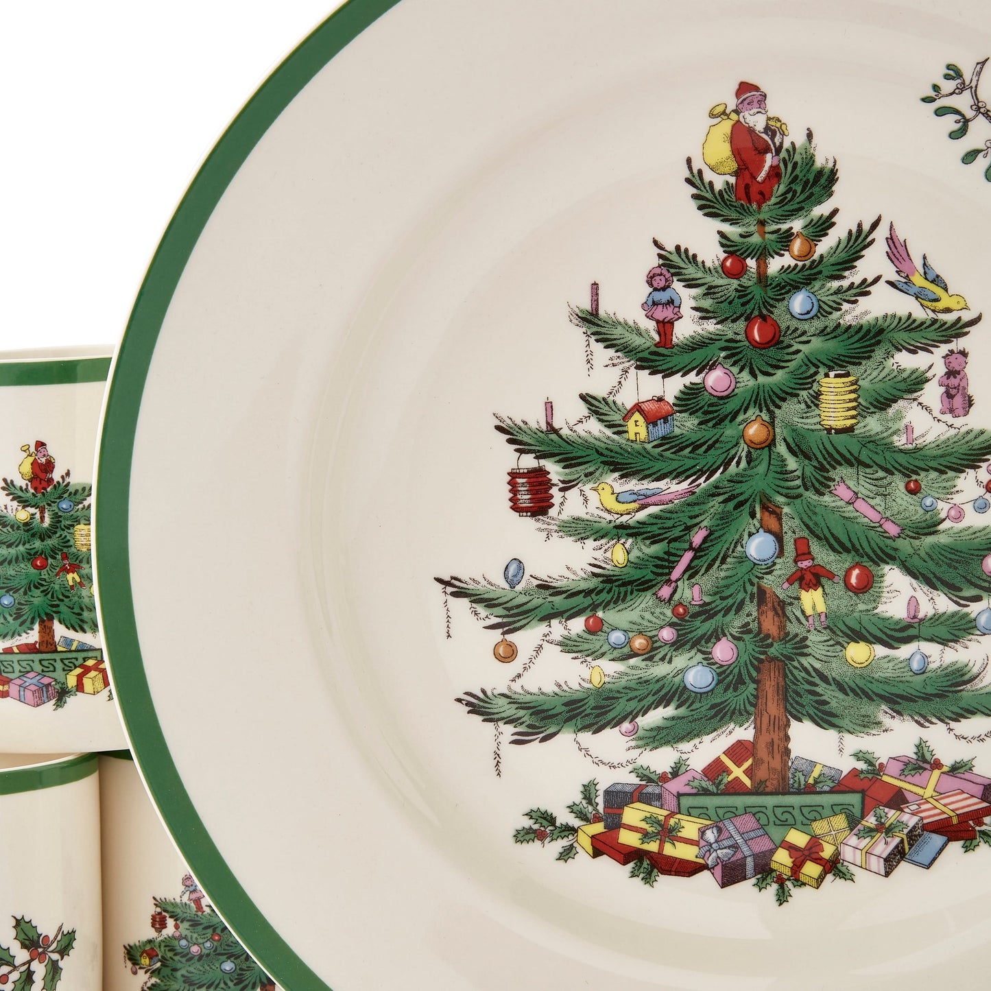 Christmas-Themed Dinner Set – 12 Pieces